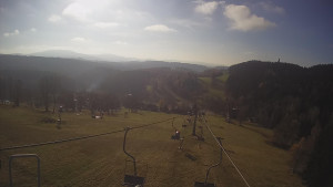 Snow park Paprsek - Lanovka - pohled dolů - 5.11.2024 v 10:00 Snow park Paprsek - Lanovka - pohled dolů - 5.11.2024 v 10:00