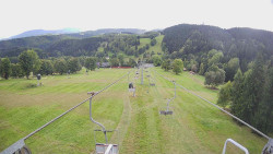 Lanovka - pohled dolů