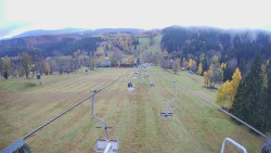 Lanovka - pohled dolů