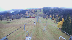 Lanovka - pohled dolů