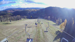 Lanovka - pohled dolů