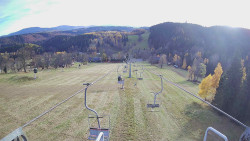 Lanovka - pohled dolů