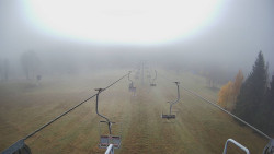 Lanovka - pohled dolů