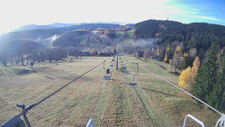 Lanovka - pohled dolů