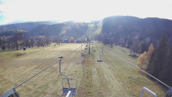 Lanovka - pohled dolů