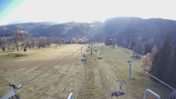 Lanovka - pohled dolů