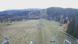 Lanovka - pohled dolů