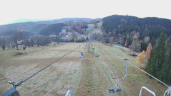 Lanovka - pohled dolů