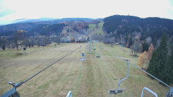 Lanovka - pohled dolů