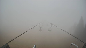 Snow park Paprsek - Lanovka - pohled dolů - 13.11.2025 v 08:01 Snow park Paprsek - Lanovka - pohled dolů - 13.11.2025 v 08:01