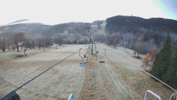 Lanovka - pohled dolů