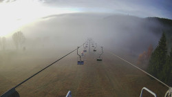 Lanovka - pohled dolů