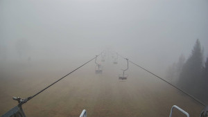 Snow park Paprsek - Lanovka - pohled dolů - 15.11.2025 v 10:01 Snow park Paprsek - Lanovka - pohled dolů - 15.11.2025 v 10:01