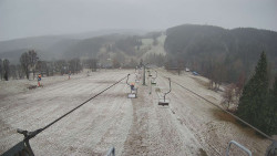 Lanovka - pohled dolů