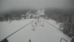 Lanovka - pohled dolů