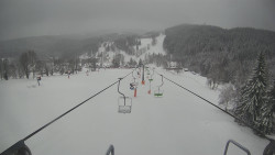 Lanovka - pohled dolů