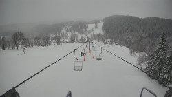 Lanovka - pohled dolů