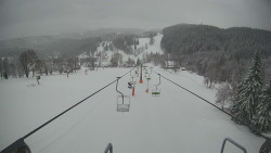 Lanovka - pohled dolů