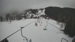 Lanovka - pohled dolů