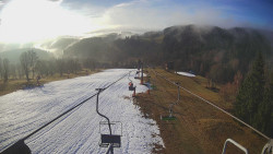 Lanovka - pohled dolů