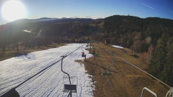 Lanovka - pohled dolů