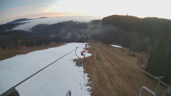 Lanovka - pohled dolů