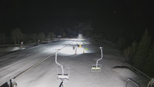 Snow park Paprsek - Lanovka - pohled dolů - 29.12.2025 v 04:00 Snow park Paprsek - Lanovka - pohled dolů - 29.12.2025 v 04:00