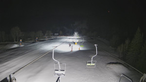 Snow park Paprsek - Lanovka - pohled dolů - 29.12.2025 v 05:00 Snow park Paprsek - Lanovka - pohled dolů - 29.12.2025 v 05:00
