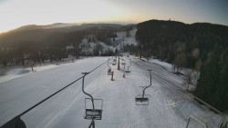 Lanovka - pohled dolů