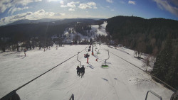 Lanovka - pohled dolů