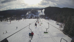 Lanovka - pohled dolů