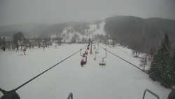 Lanovka - pohled dolů