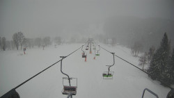 Lanovka - pohled dolů