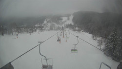 Lanovka - pohled dolů