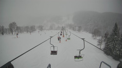 Lanovka - pohled dolů