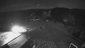 Snow park Paprsek - Lanovka - pohled dolů - 7.1.2026 v 07:00 Snow park Paprsek - Lanovka - pohled dolů - 7.1.2026 v 07:00