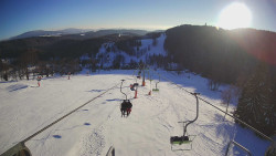 Lanovka - pohled dolů