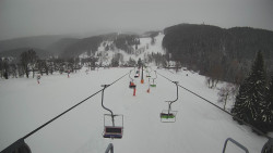 Lanovka - pohled dolů