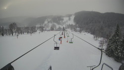 Lanovka - pohled dolů