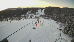 Lanovka - pohled dolů