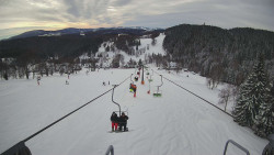 Lanovka - pohled dolů