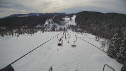 Lanovka - pohled dolů