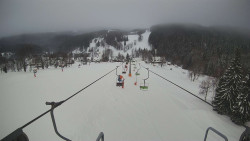 Lanovka - pohled dolů