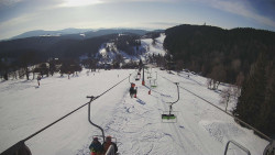 Lanovka - pohled dolů