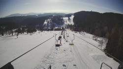 Lanovka - pohled dolů