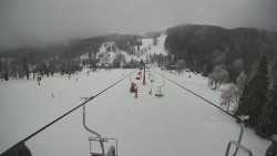 Lanovka - pohled dolů