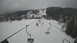 Lanovka - pohled dolů