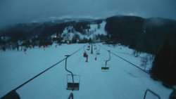 Lanovka - pohled dolů