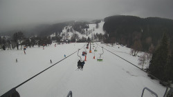 Lanovka - pohled dolů