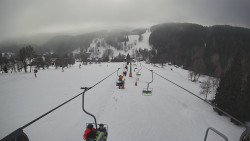 Lanovka - pohled dolů